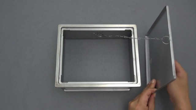 Amazon.co.jp: カクダイ 散水栓ボックス ステンレス製 626-000 グレー